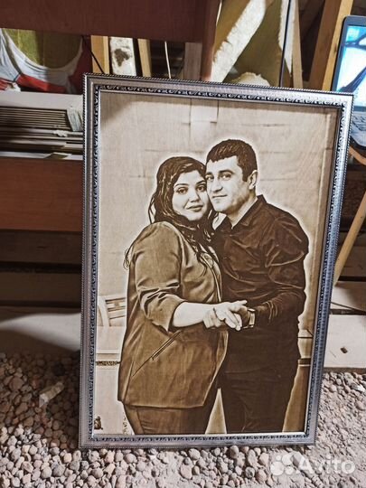 Выжигание портретов на дереве