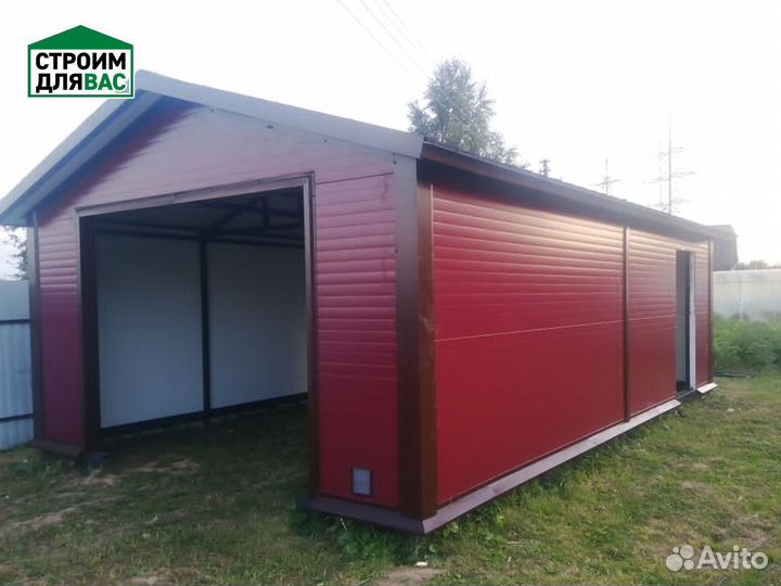 Гараж из сендвич панелей