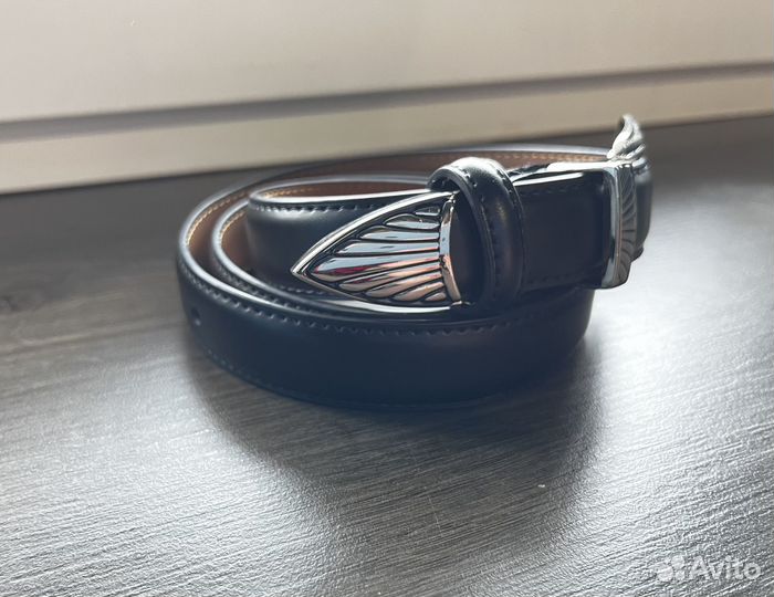 Ремень винтажный женский кожаный