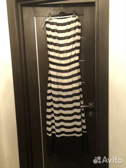 Платье без лямок в пол