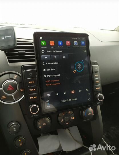 Магнитола Ssang yong Kyron android Tesla новая