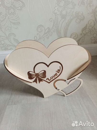 Сердце подставка для цветов