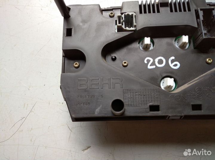 Блок управления отопителем Пежо 206