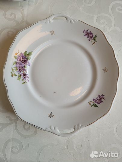 Сервиз дулево сирень тарелки блюдо кузнецов