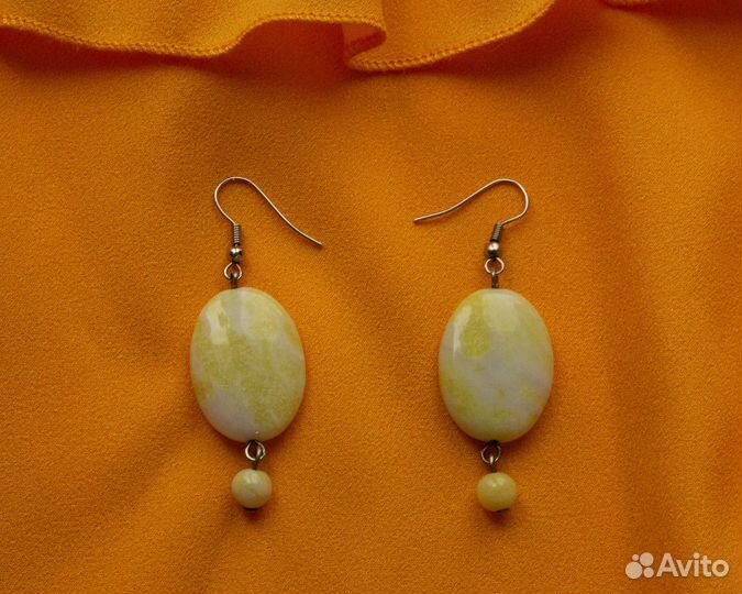 Серьги с камнями