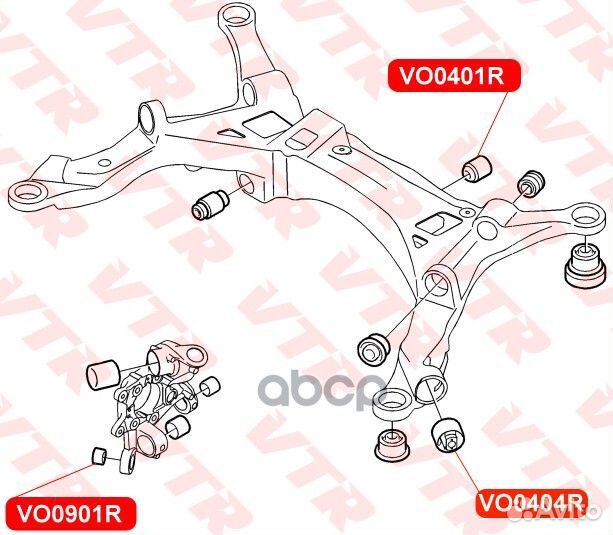 Сайлентблок балки задней подвески VTR 1029