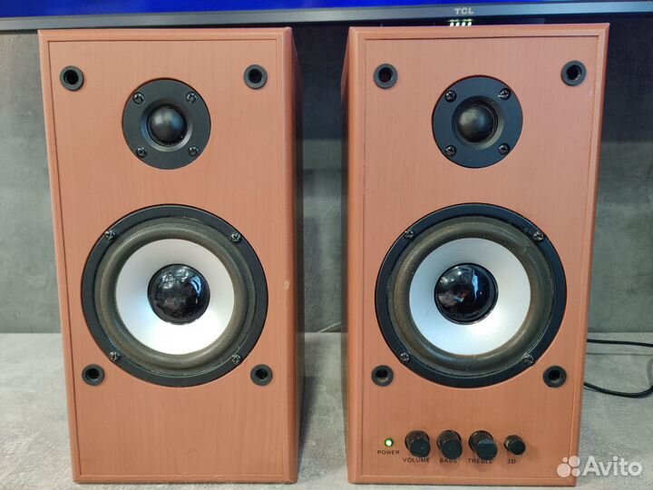 Колонки 2.0 Dialog W-204, 2х25Вт, 220В