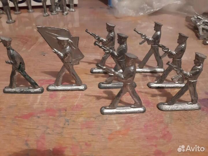 Солдатики металл СССР Моряки на параде