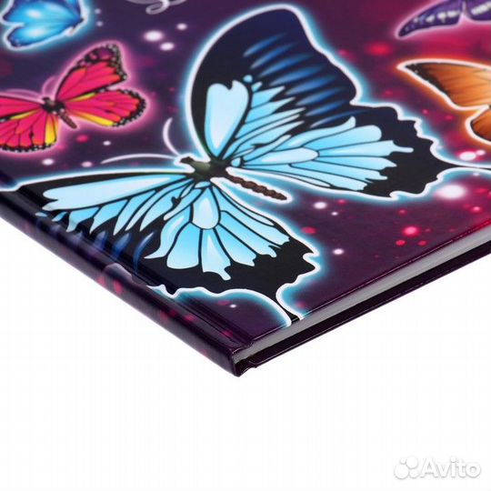 Дневник для 5-11 классов «Бабочки», твёрдая