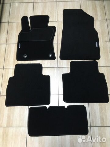 Премиум ковры для Тойота Камри 2018 - г. черные