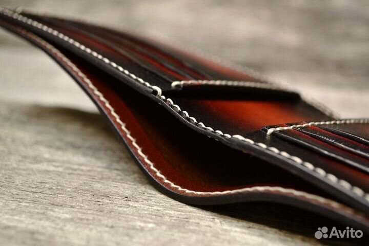 Кожаный кошелёк на заказ