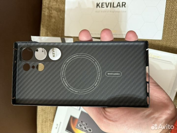 Чехол Kevlar MagSafe на Samsung S23 Ultra