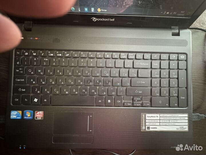 Ноутбук packard Bell easynote