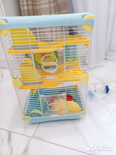 Клетка для хомяка с трубами