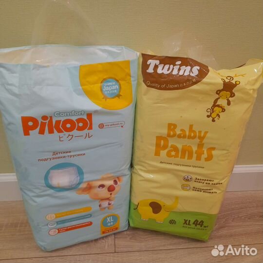Подгузники трусики pikool и twins