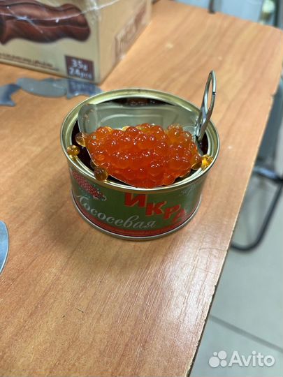 Красная икра кета