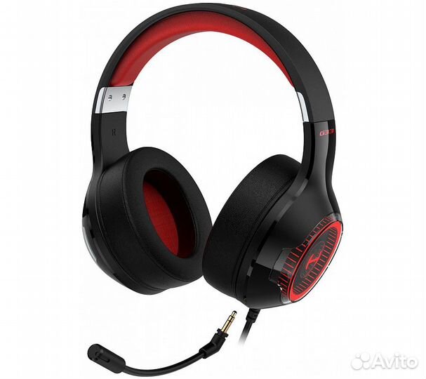 Компьютерная гарнитура Edifier G33, черный/красный
