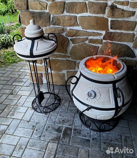 Тандыр Алладин с термометром