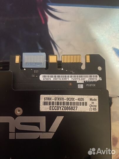 Видеокарта asus strix gtx 970 OC 4gb