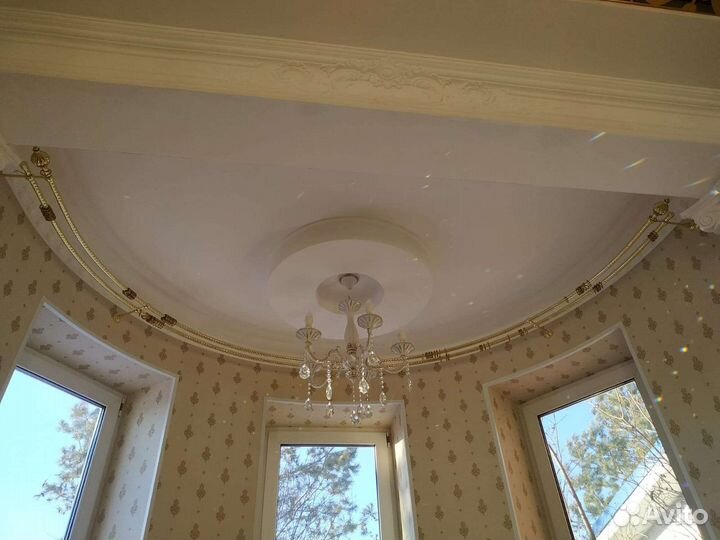 Мастер на час. Монтаж карнизов любой формы