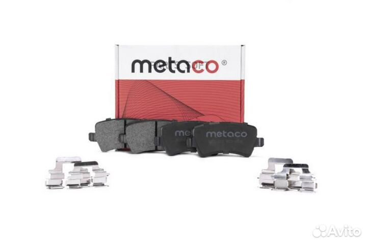 Metaco 3010-227 Колодки тормозные задние дисковые