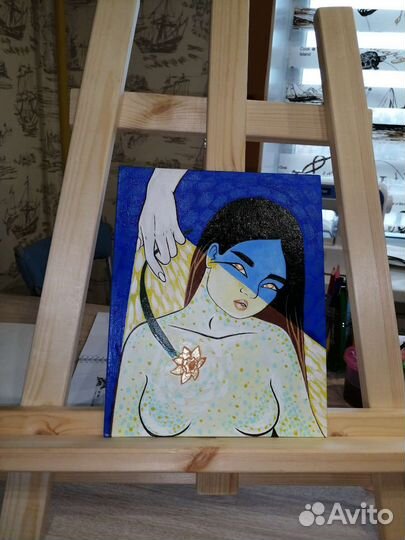 Картина акрилом на холсте