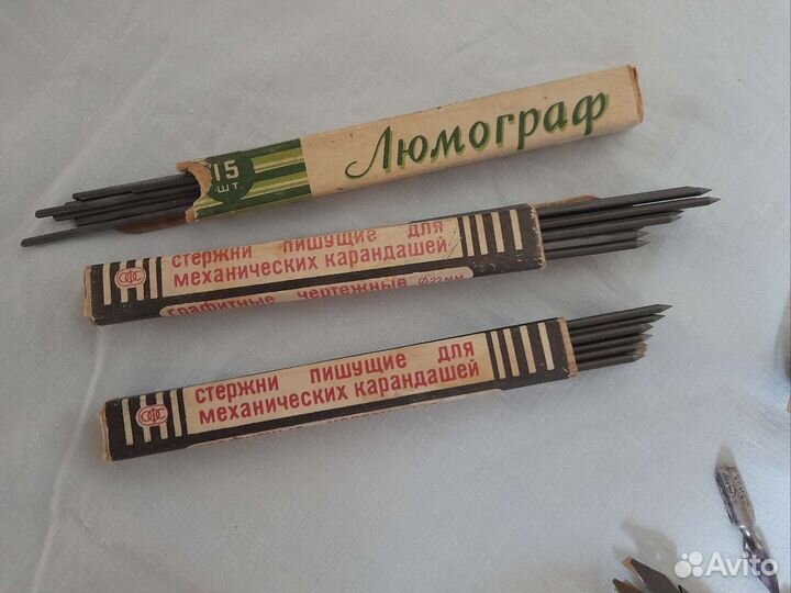 Перья плакатные, стержни для карандашей