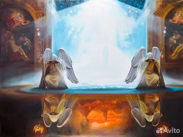 HD482 Ангелы рая и ада, кисти Анны Давыдченко
