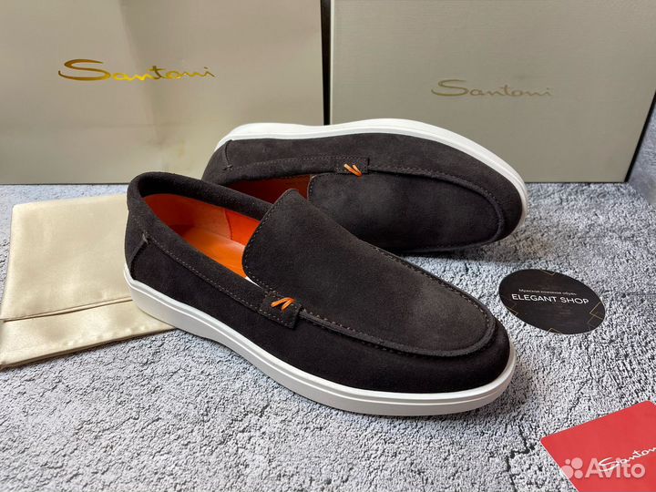 Лоферы Santoni мужские