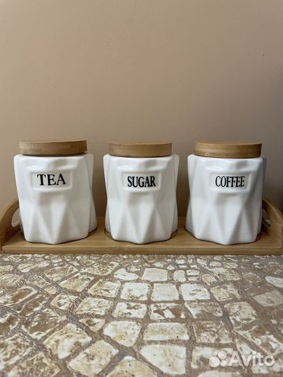 Банки для сыпучих продуктов керамика