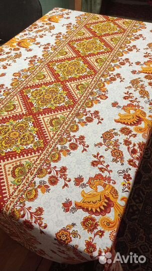 Скатерть праздничная, рогожка Ивановская