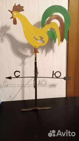 Петух флюгер из железа