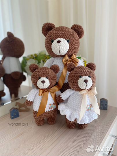 Плюшевые мишки ручной работы
