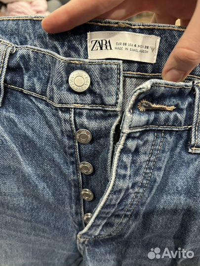 Джинсы zara прямые 36