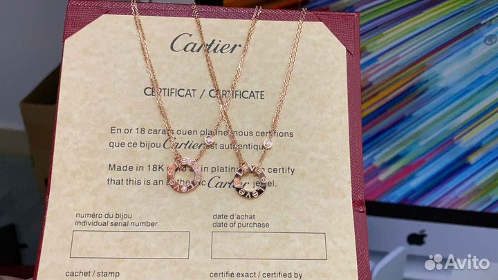 Колье Cartier Love 0,03ct