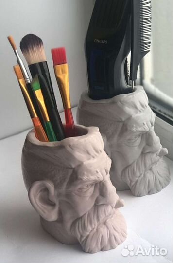 Кашпо из гипса 