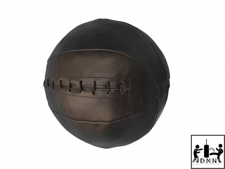 Набивной мяч медбол 15кг Диам 34см кожа со шнуров