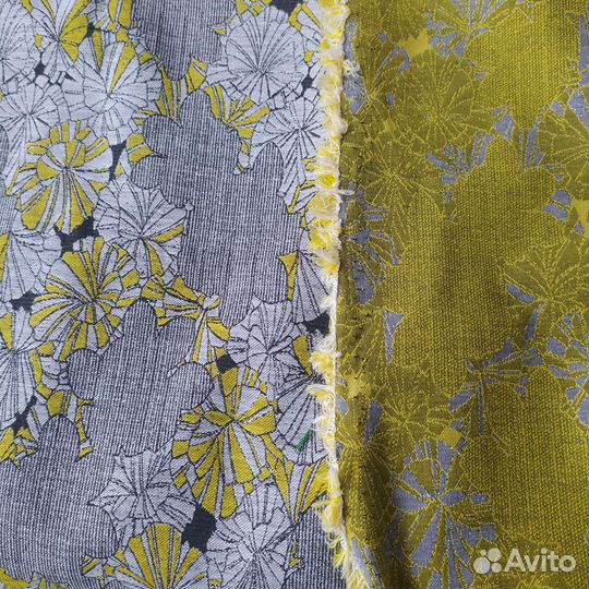 Отрез ткани. Лен СССР, Беларусь. Репс, жаккард