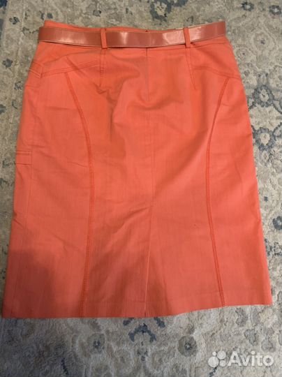 Джинсовая юбка миди 48 -50р