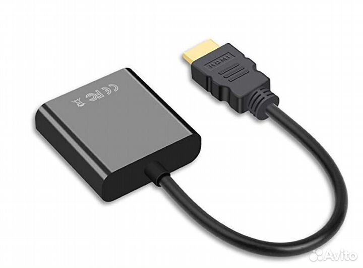 Переходник hdmi/VGA, 1080P, кабель цифро-аналоговы