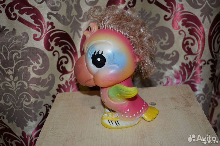 Резиновая игрушка СССР Попугай - Красавчик в отлич