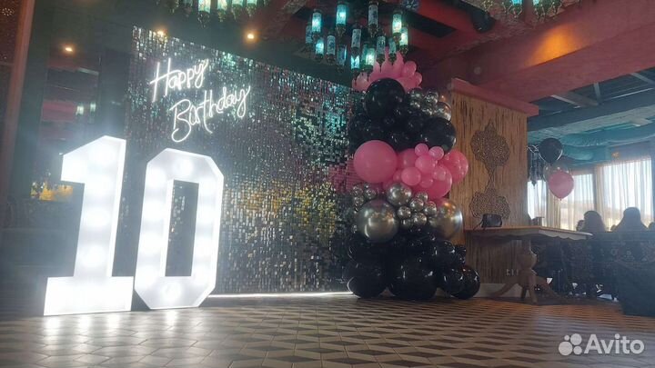 Фотозона из паеток