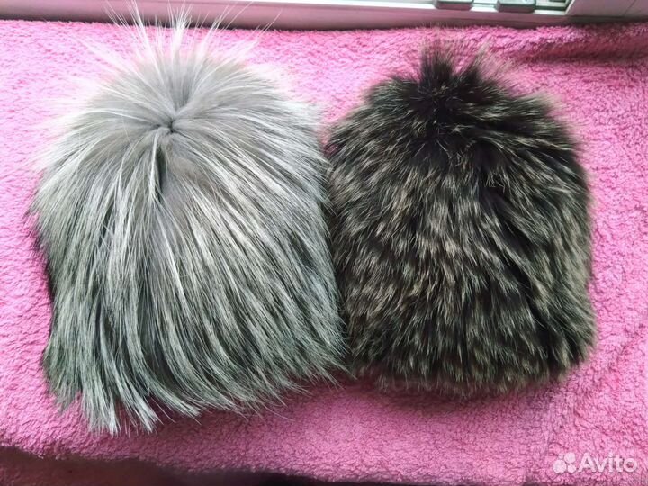 Шапки и воротники чернобурка и песец