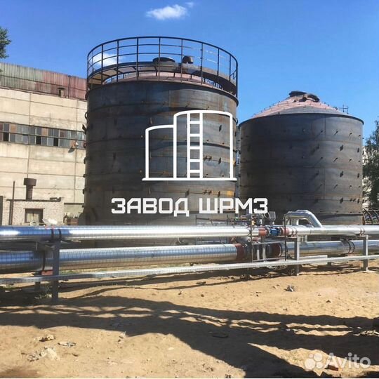 Резервуар вертикальный стальной объем 2000 кубов