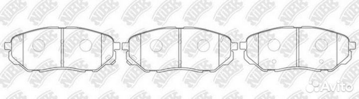 Nibk PN0662 Колодки торм.пер