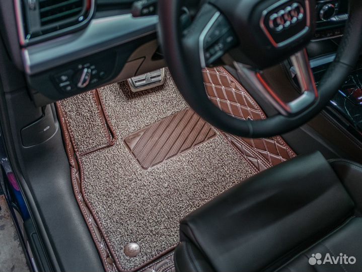 3D коврики из экокожи / шьем сами Audi Q5