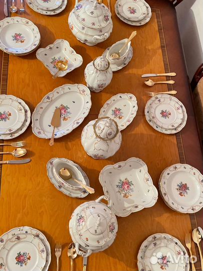 Сервиз столовый старинный немецкий