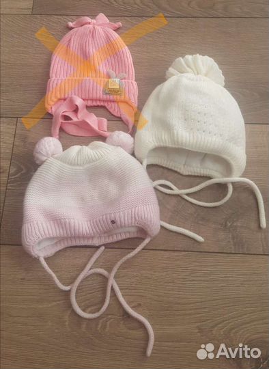 Зимнияя шапка на девочку с рождения