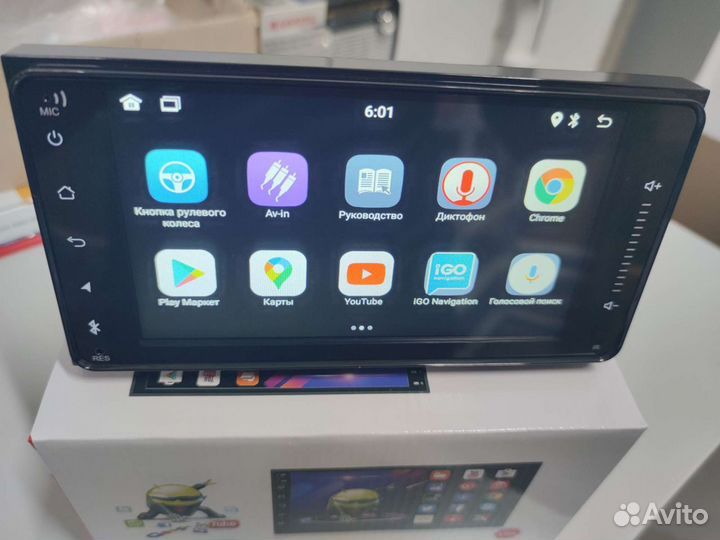 Штатная магнитола Android 10 на Toyota 200х100см