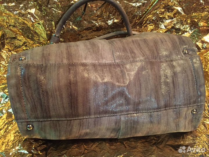 Сумка Dissona нат коже рептилоид фактура Италия